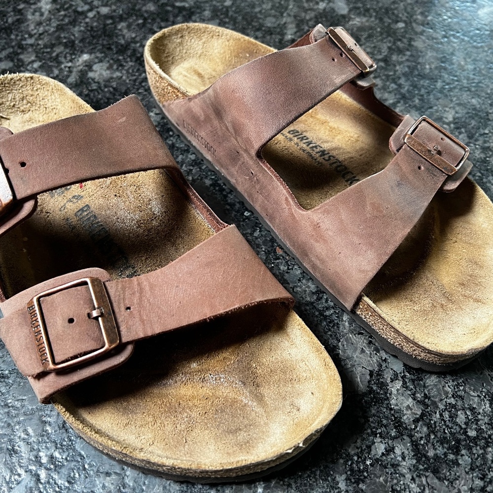 Birkenstock Arizona Oiled Leather Habana Brown